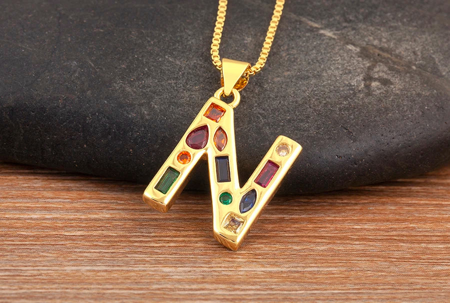 Pavé Initial Necklace
