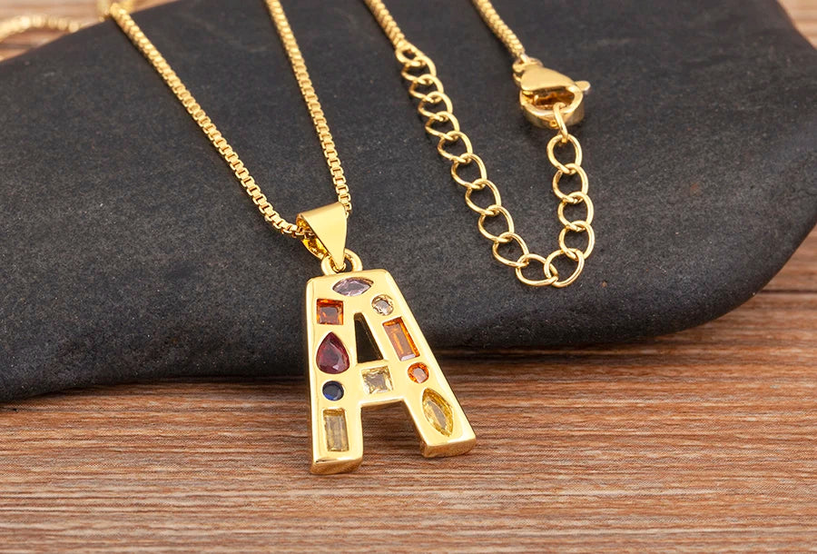 Pavé Initial Necklace