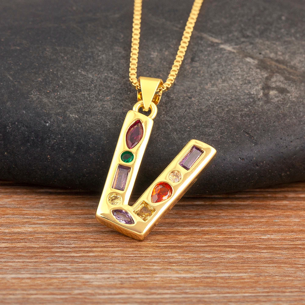 Pavé Initial Necklace