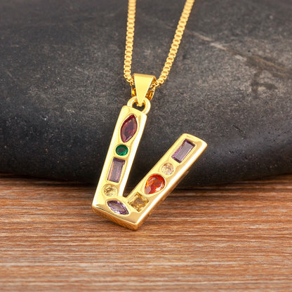 Pavé Initial Necklace