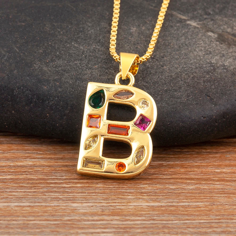 Pavé Initial Necklace