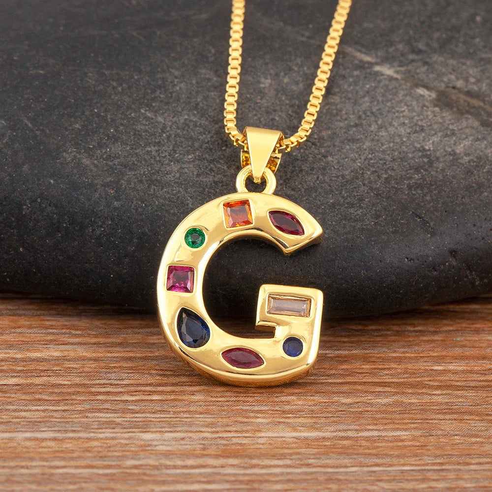 Pavé Initial Necklace