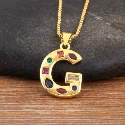 Pavé Initial Necklace