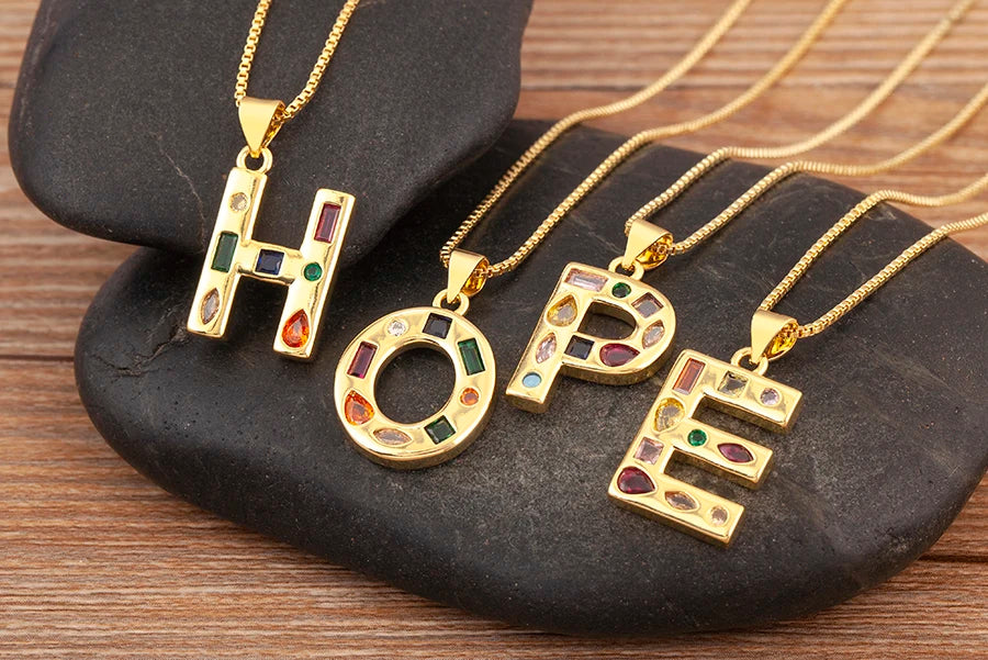 Pavé Initial Necklace