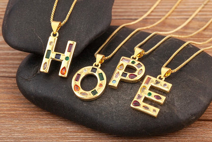 Pavé Initial Necklace