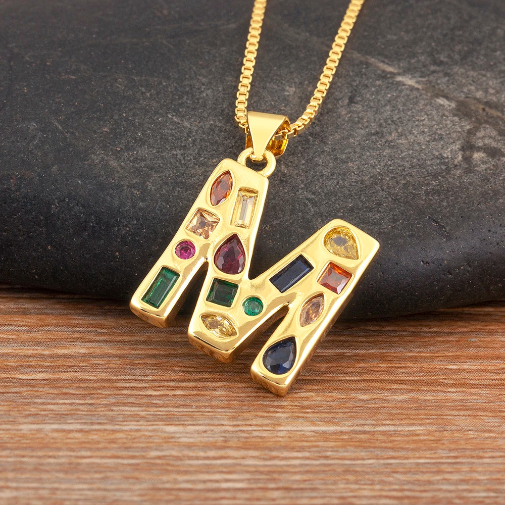 Pavé Initial Necklace