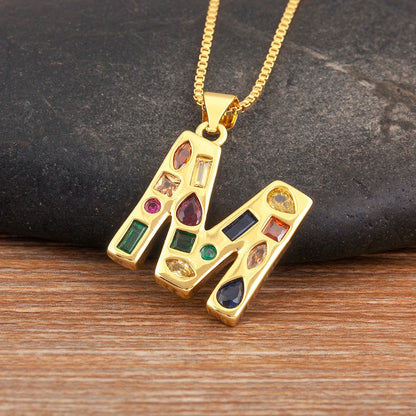 Pavé Initial Necklace