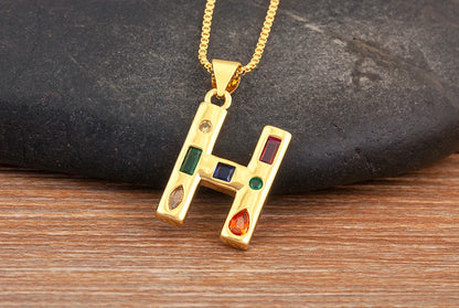 Pavé Initial Necklace