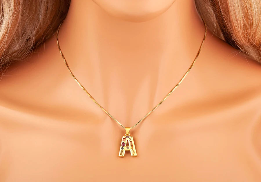 Pavé Initial Necklace