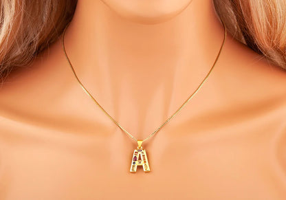 Pavé Initial Necklace