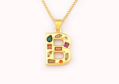 Pavé Initial Necklace