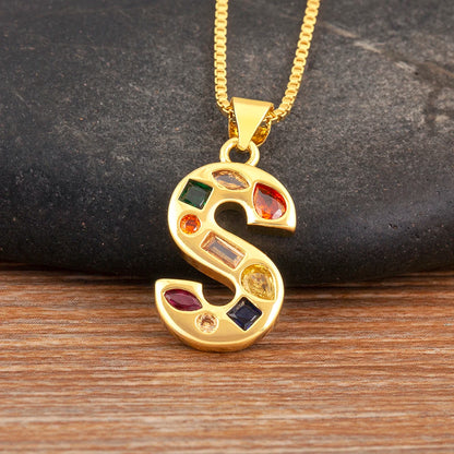 Pavé Initial Necklace