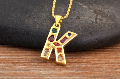 Pavé Initial Necklace