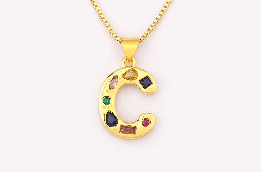 Pavé Initial Necklace