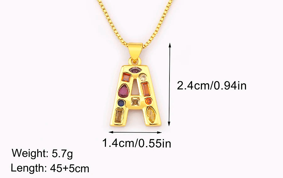 Pavé Initial Necklace