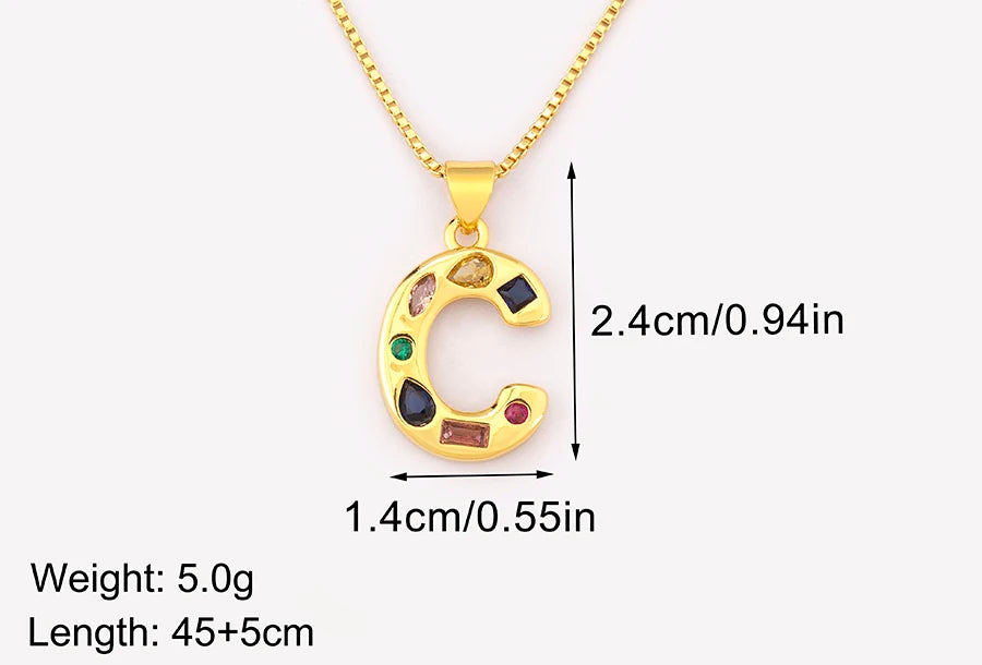 Pavé Initial Necklace