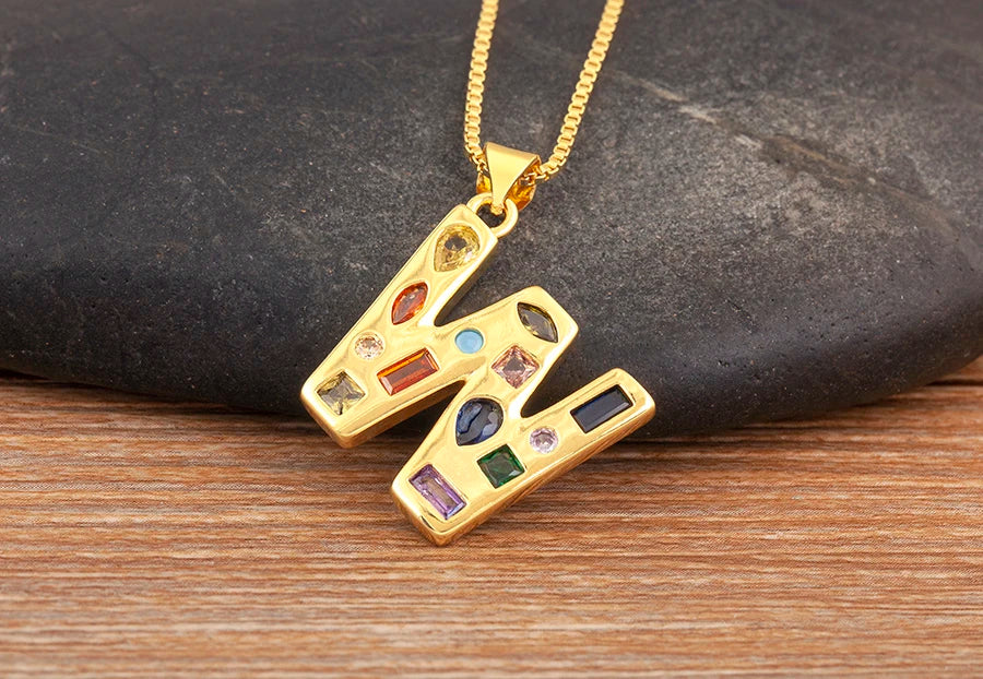 Pavé Initial Necklace