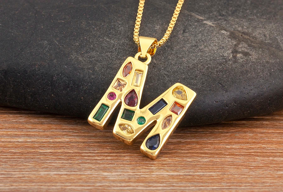 Pavé Initial Necklace