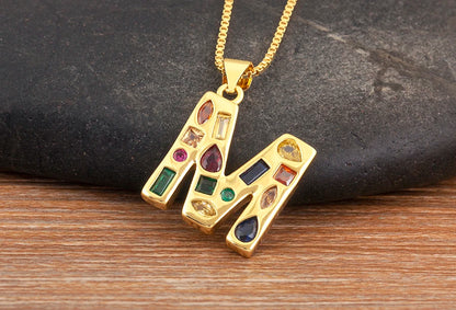 Pavé Initial Necklace