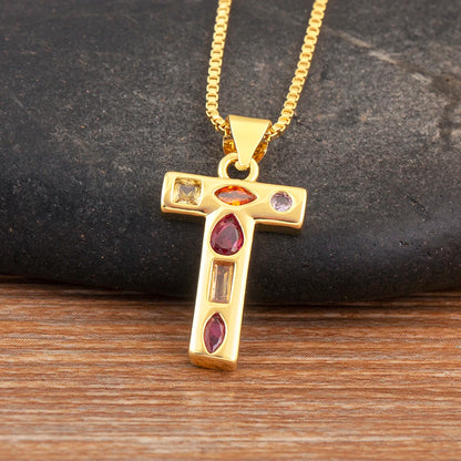 Pavé Initial Necklace