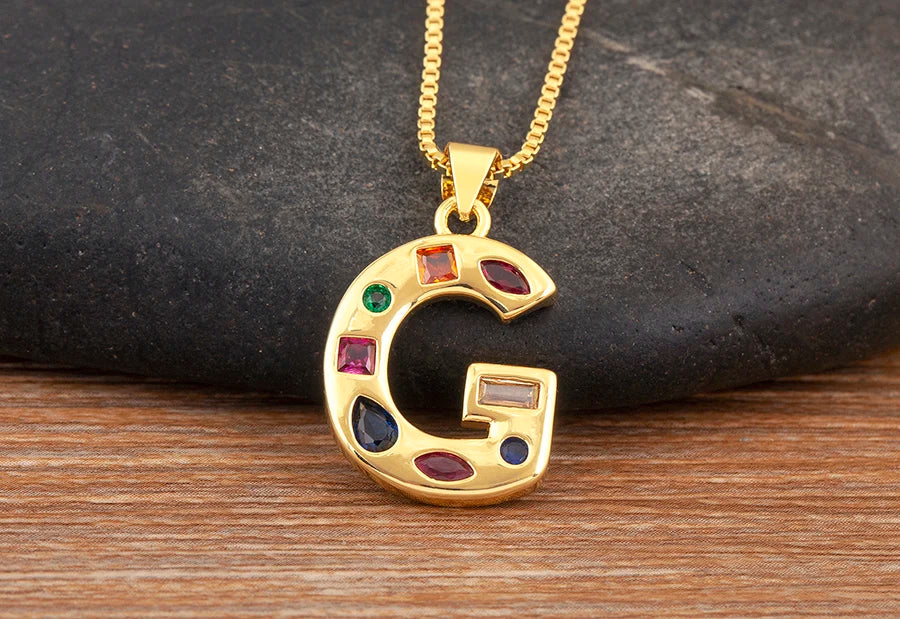 Pavé Initial Necklace