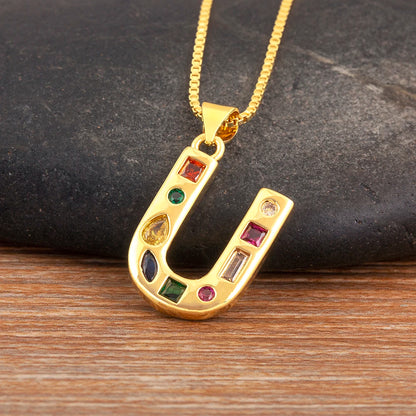 Pavé Initial Necklace