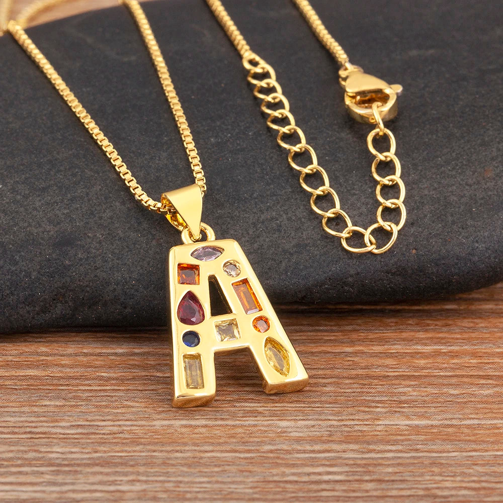Pavé Initial Necklace