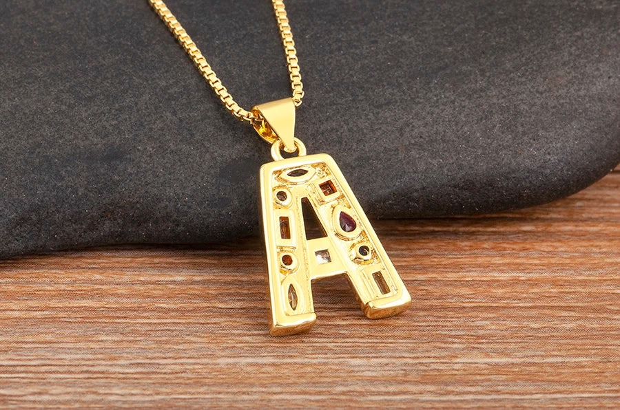 Pavé Initial Necklace