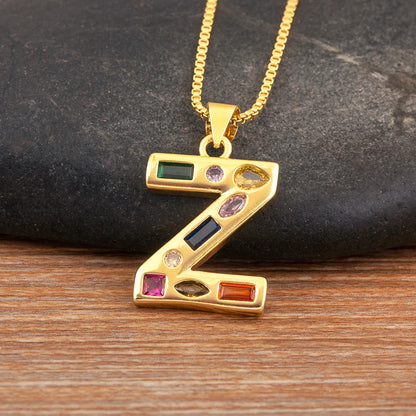 Pavé Initial Necklace