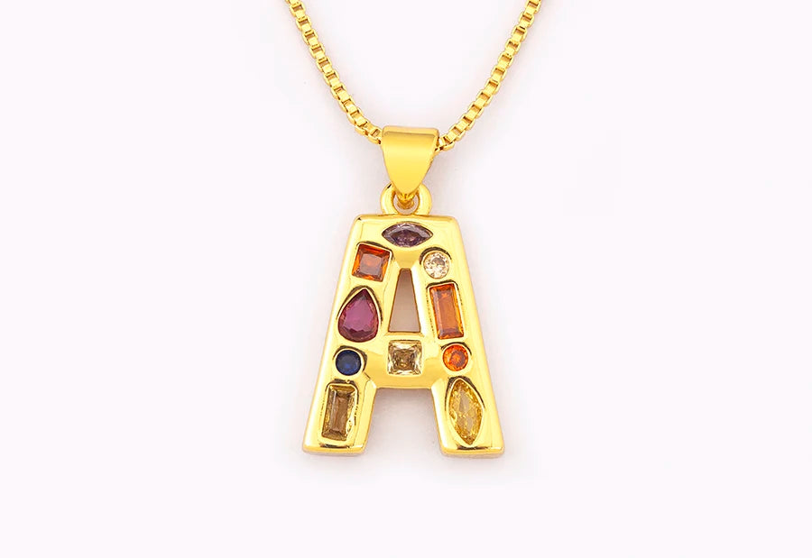 Pavé Initial Necklace