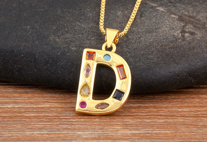 Pavé Initial Necklace