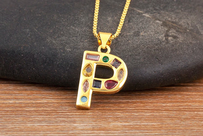 Pavé Initial Necklace