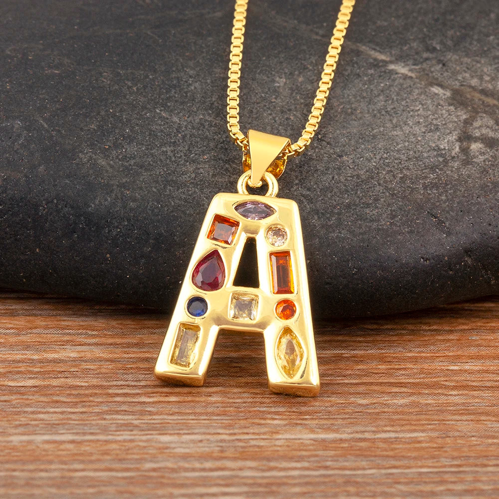 Pavé Initial Necklace