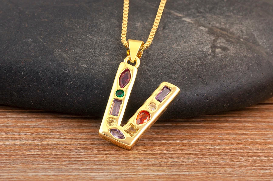 Pavé Initial Necklace