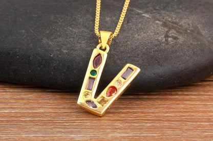 Pavé Initial Necklace