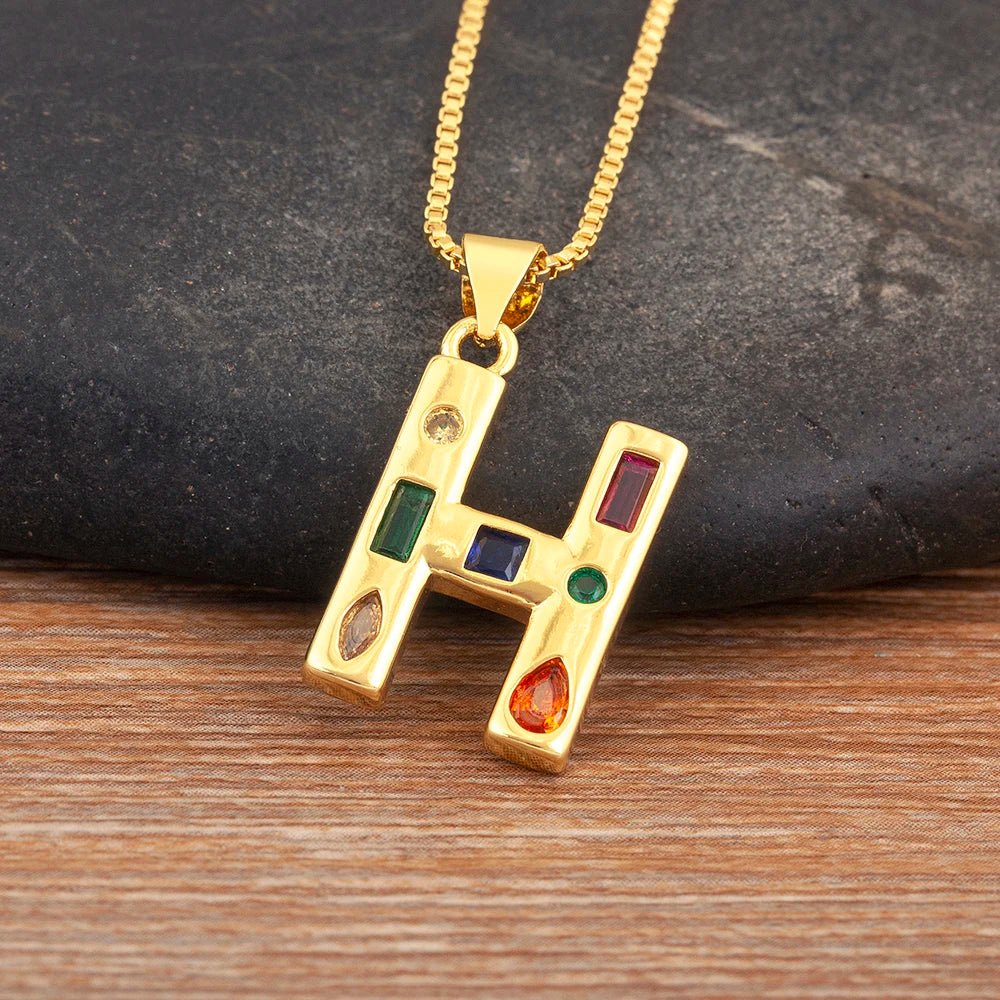 Pavé Initial Necklace