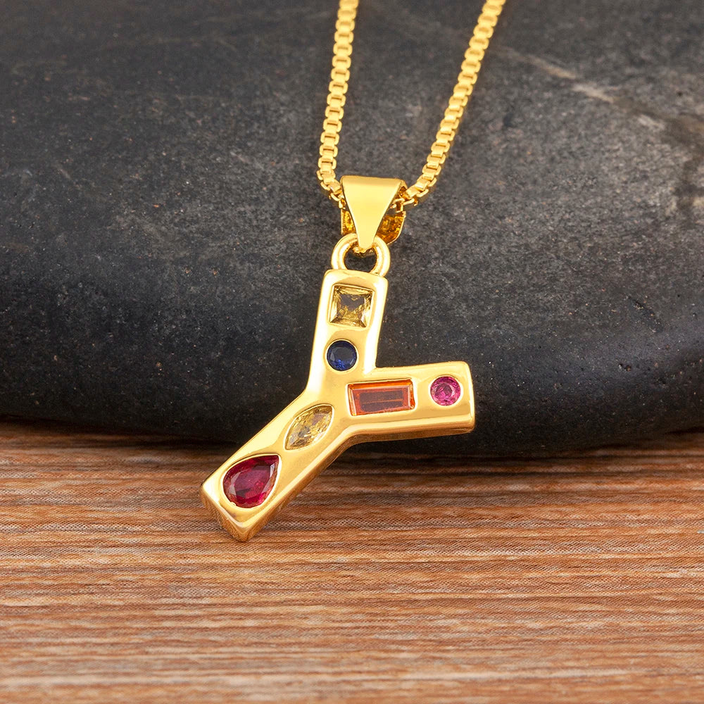 Pavé Initial Necklace