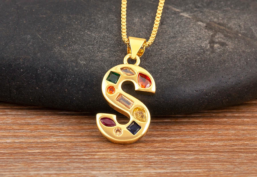 Pavé Initial Necklace