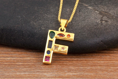 Pavé Initial Necklace