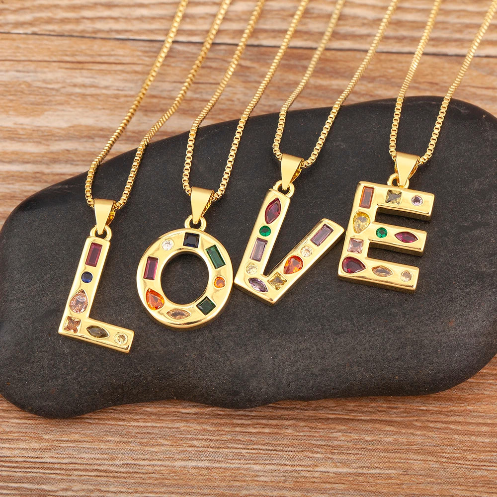 Pavé Initial Necklace