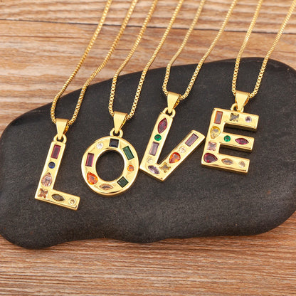 Pavé Initial Necklace
