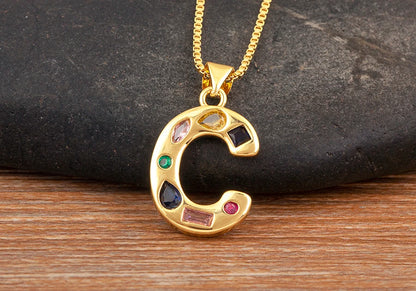 Pavé Initial Necklace