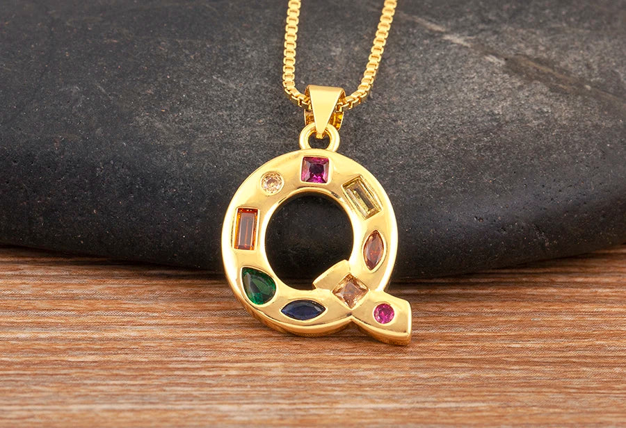 Pavé Initial Necklace