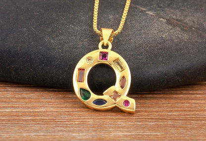 Pavé Initial Necklace