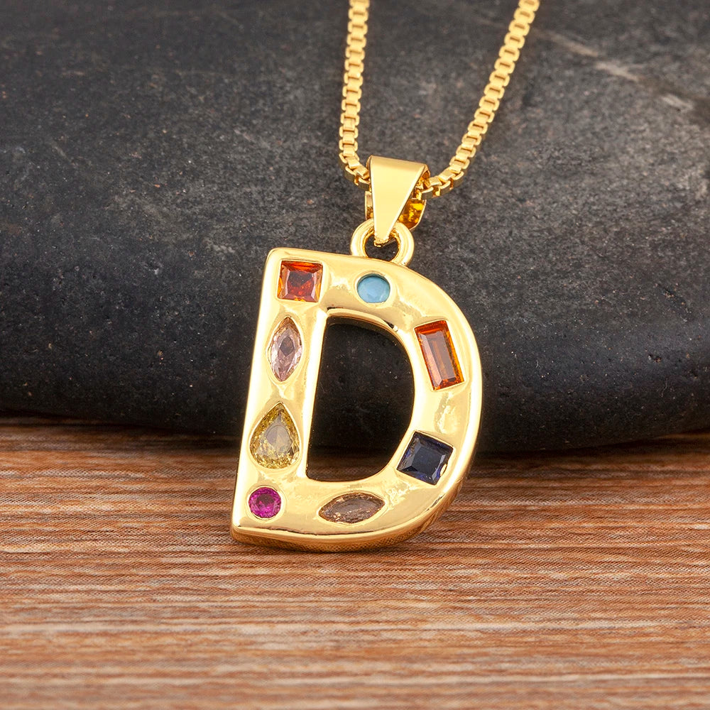 Pavé Initial Necklace