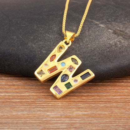Pavé Initial Necklace