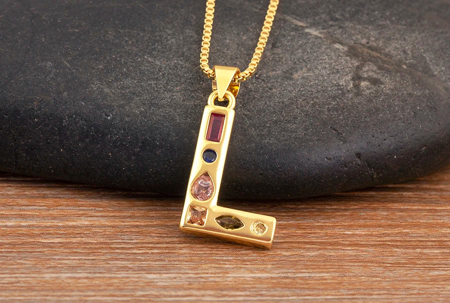 Pavé Initial Necklace