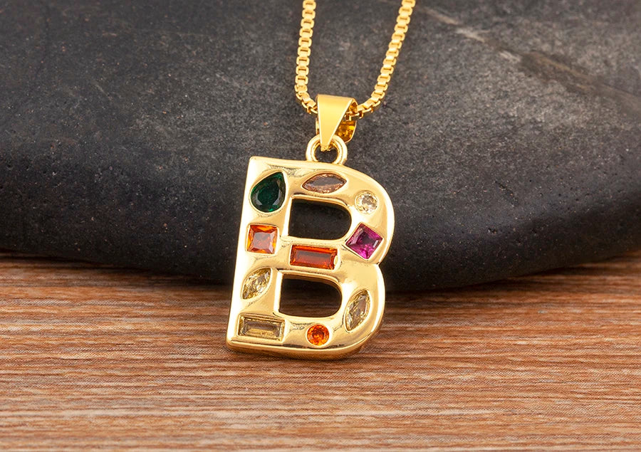 Pavé Initial Necklace