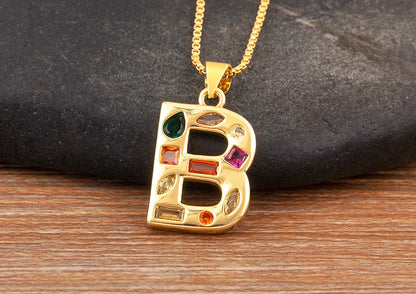 Pavé Initial Necklace