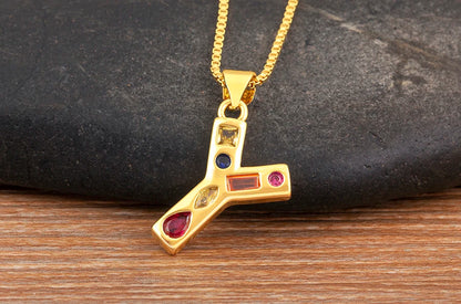 Pavé Initial Necklace
